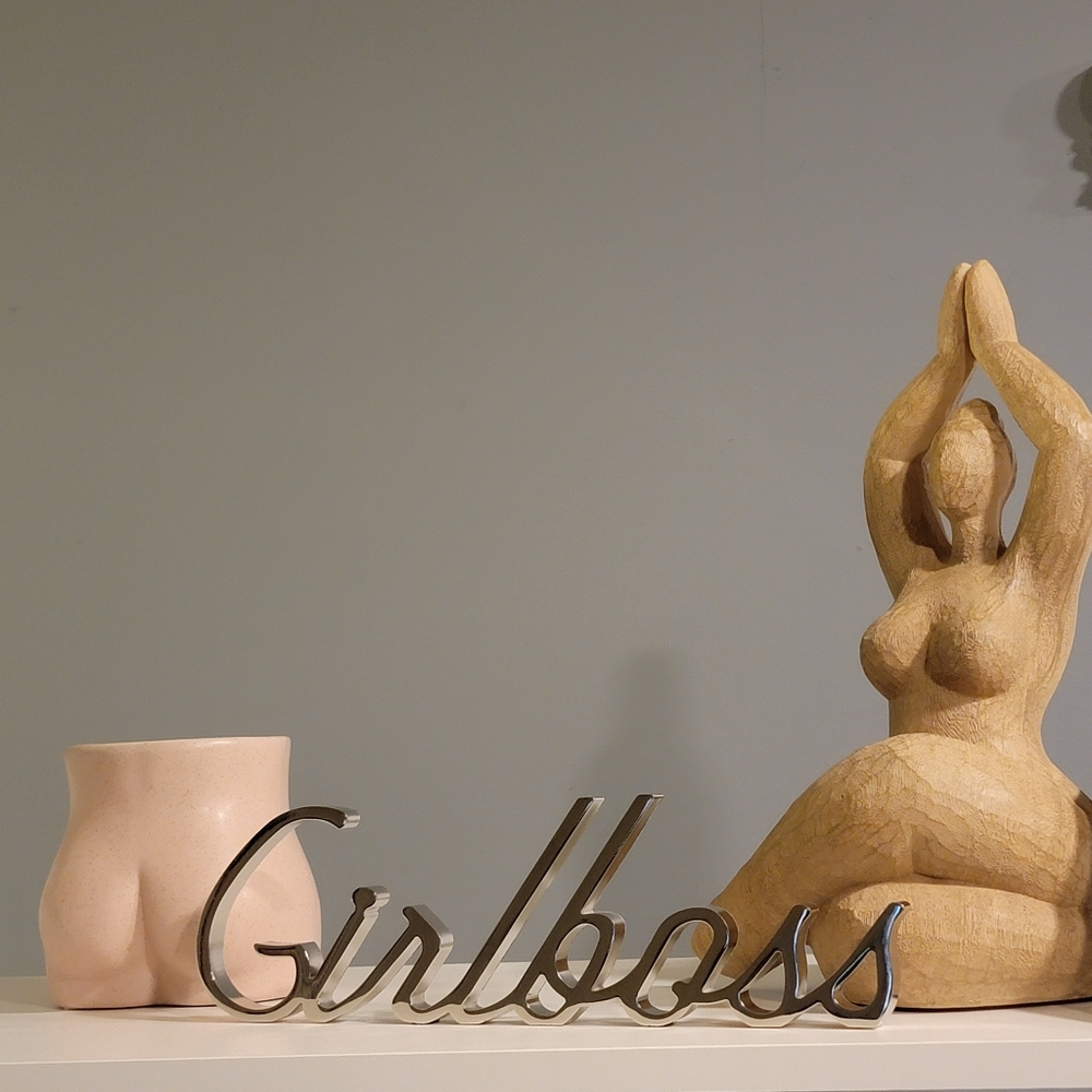 Girlboss freestanding sign